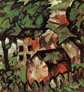 The red house in view Kasimir Malevich